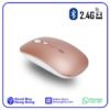 充電無線靜音滑鼠(藍牙 + 2.4GHz 雙連接模式)