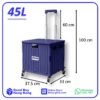 HOMSMART 4輪可摺疊購物車