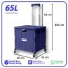 HOMSMART 4輪可摺疊購物車