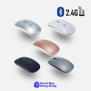充電無線靜音滑鼠(藍牙 + 2.4GHz 雙連接模式)